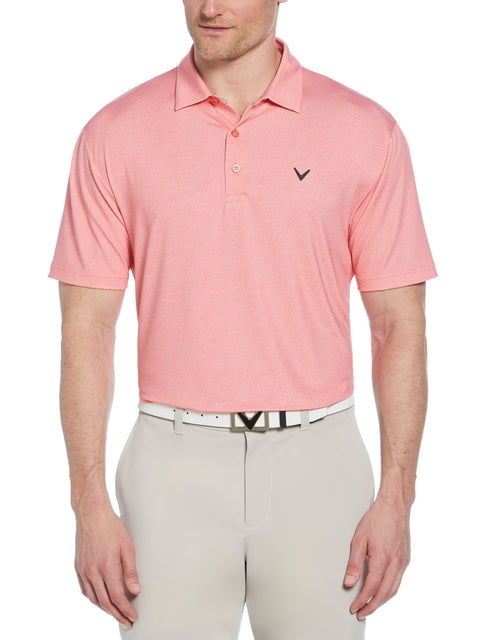 Mens Heather Geo Print Golf Polo-Polos-Callaway