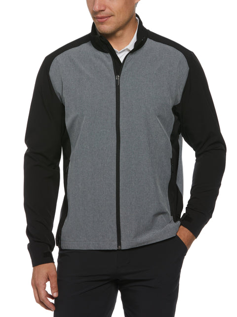 Mens Heathered Block Full Zip Golf Jacket-Jackets-Callaway