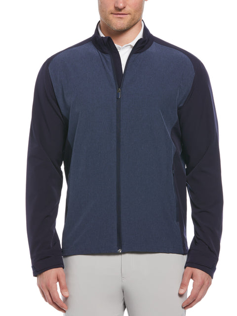 Mens Heathered Block Full Zip Golf Jacket-Jackets-Callaway