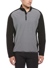 Mens Heathered Block Quarter Zip Golf Jacket-Jackets-Callaway