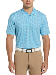 Mens Herringbone Print Polo-Polos-Callaway