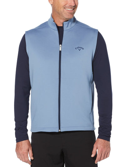 Mens High Gauge Fleece Full Zip Vest-Jackets-Callaway