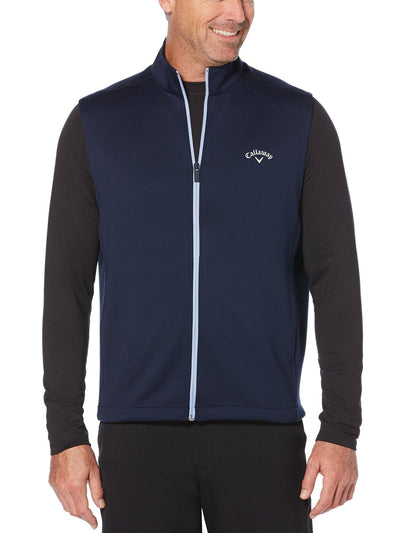 Mens High Gauge Fleece Full Zip Vest-Jackets-Callaway