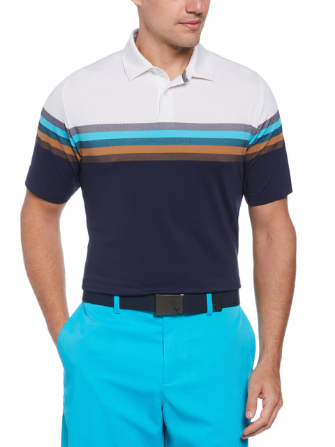 Mens Oxford Legacy Color Block Golf Polo Callaway Apparel