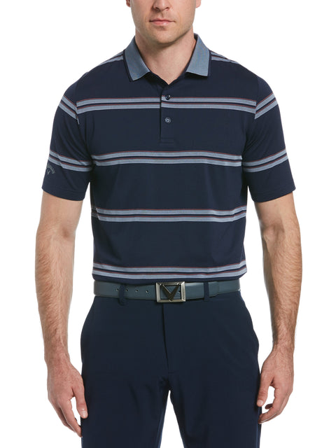 Mens Oxford Stripe Golf Polo-Polos-Callaway