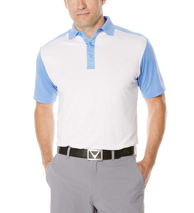 Mens Performance Color Block Polo Polos