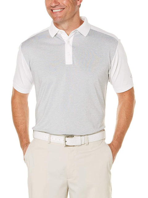 Mens Performance Color Block Polo Polos