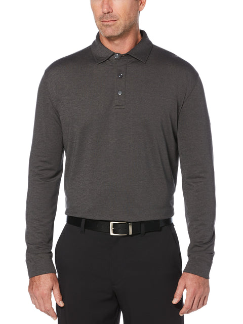 Mens Performance Long Sleeve Heathered Polo-Polos-Callaway