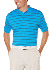 Mens Performance Stripe Polo Polos