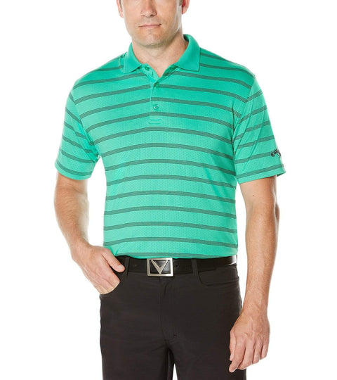 Mens Performance Stripe Polo Polos