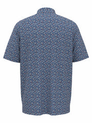 Polaroid Confetti Print Golf Polo (Galaxy Blue) 