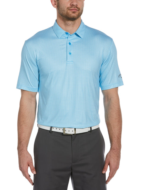 Mens Printed Gingham Polo-Polos-Callaway