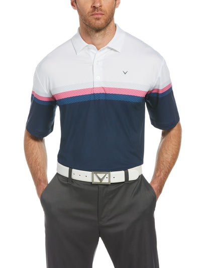 Mens Printed Herringbone Polo-Polos-Callaway