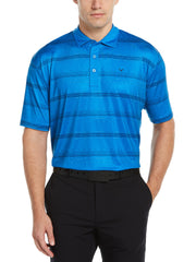 Mens Printed Space Dye All Over Polo-Polos-Callaway