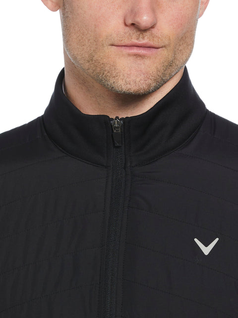 Mens Quilted Puffer Full Zip Golf Jacket-Jackets-Callaway