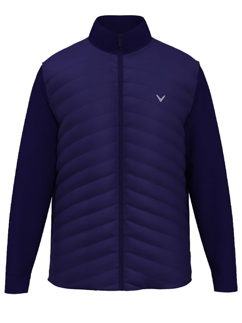 Mens Quilted Puffer Full Zip Golf Jacket Callaway Apparel