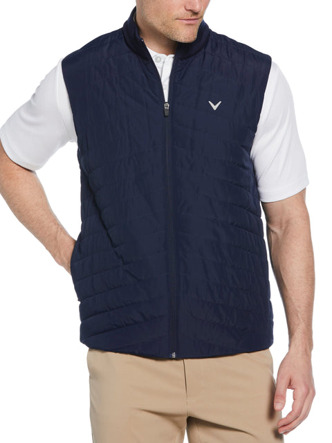 Mens Quilted Puffer Full Zip Golf Vest-Jackets-Callaway