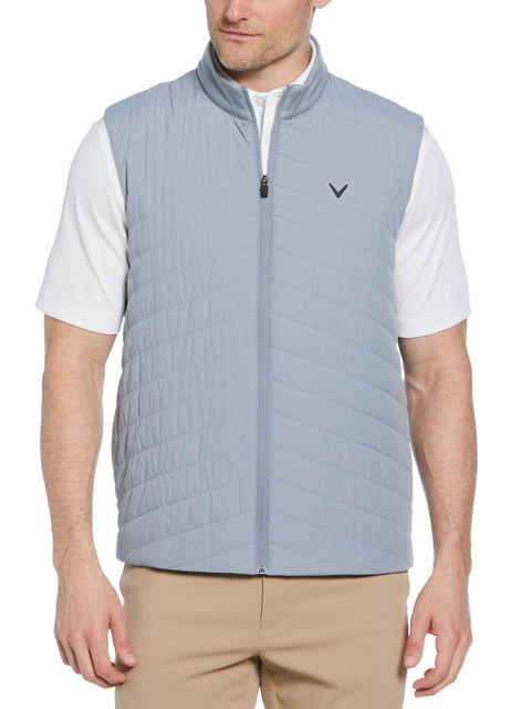 Mens Quilted Puffer Full Zip Golf Vest-Jackets-Callaway