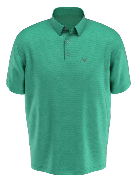 Solid Texture Golf Polo (Light Golf Green Hthr) 