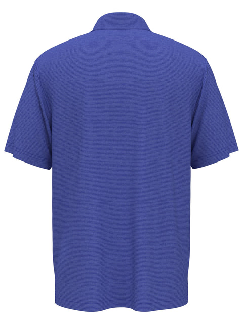 Solid Texture Golf Polo (Lt Santorini Blue Htr) 