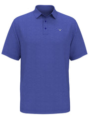 Solid Texture Golf Polo (Lt Santorini Blue Htr) 