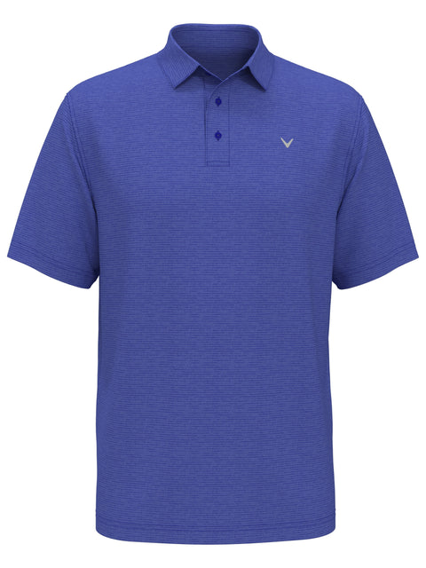 Solid Texture Golf Polo (Lt Santorini Blue Htr) 