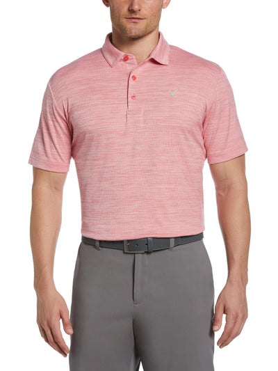 Solid Texture Golf Polo (Lt Teaberry Htr) 