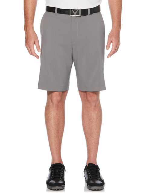 Mens Stretch Solid Short with Active Waistband-Shorts-Callaway