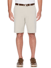 Mens Stretch Solid Short with Active Waistband-Shorts-Callaway