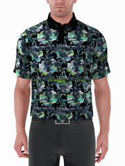 Mens Structured Floral Print Golf Polo-Polos-Callaway