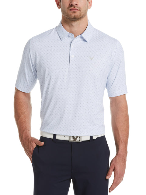 Mens Swing Tech Chev Print Polo with Chev-Polos-Callaway