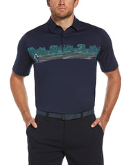 Mens Swing Tech™ Engineered Chest Print Polo-Polos-Callaway