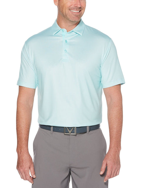 Mens Swing Tech Gingham Printed Golf Polo-Polos-Callaway