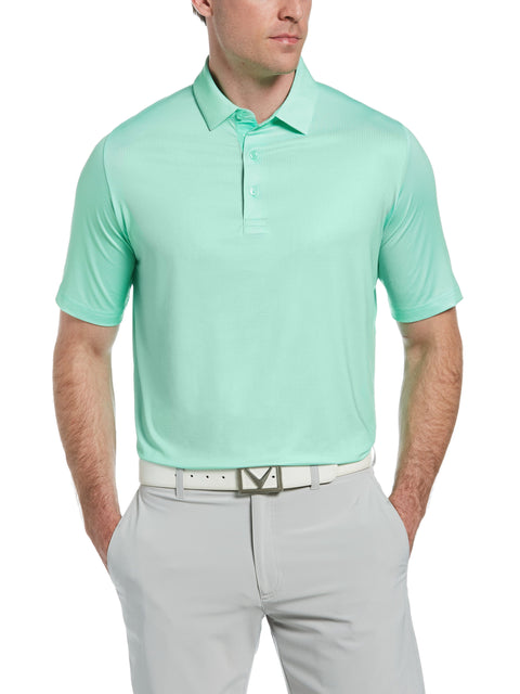 Mens Swing Tech Printed Gingham Polo-Polos-Callaway