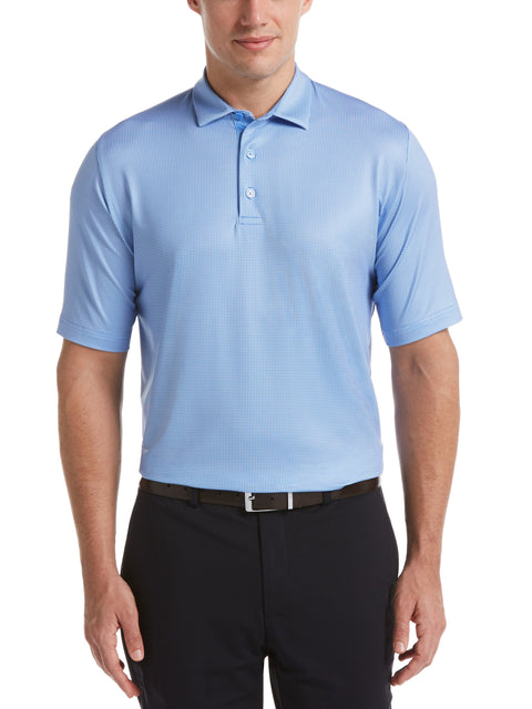 Mens Swing Tech Printed Gingham Polo-Polos-Callaway