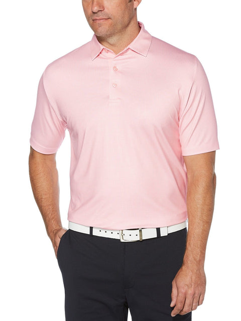 Mens Swing Tech Printed Gingham Polo-Polos-Callaway