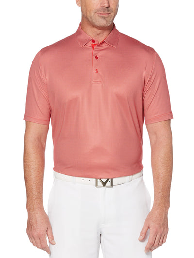 Mens Swing Tech™ Printed Gingham Polo-Polos-Callaway