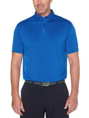 Mens Swing Tech Two Color Jacquard Polo Polos