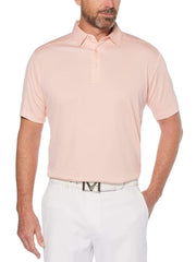 Mens Swing Tech Two Color Jacquard Polo Polos