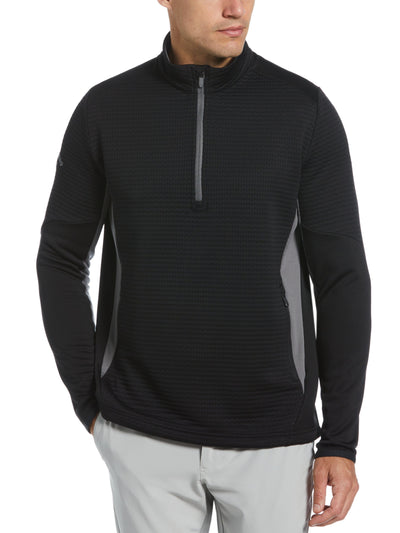 Mens Textured 1/4 Zip Golf Pullover-Jackets-Callaway