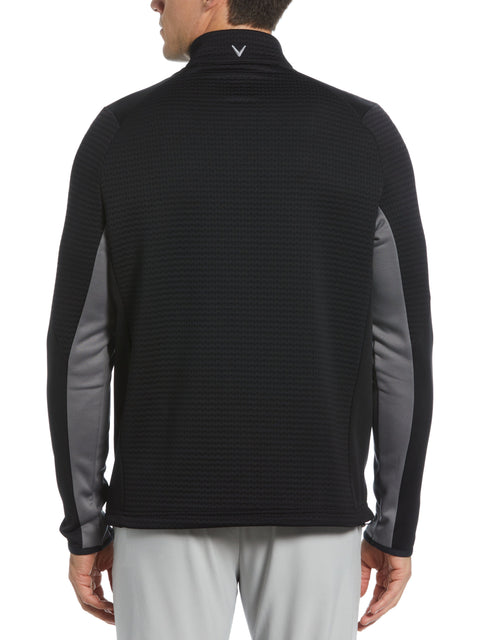 Mens Textured 1/4 Zip Golf Pullover-Jackets-Callaway