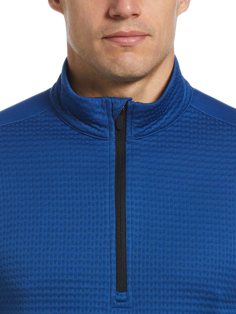 Mens Textured 1/4 Zip Golf Pullover-Jackets-Callaway