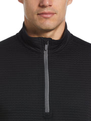 Mens Textured 1/4 Zip Golf Pullover-Jackets-Callaway