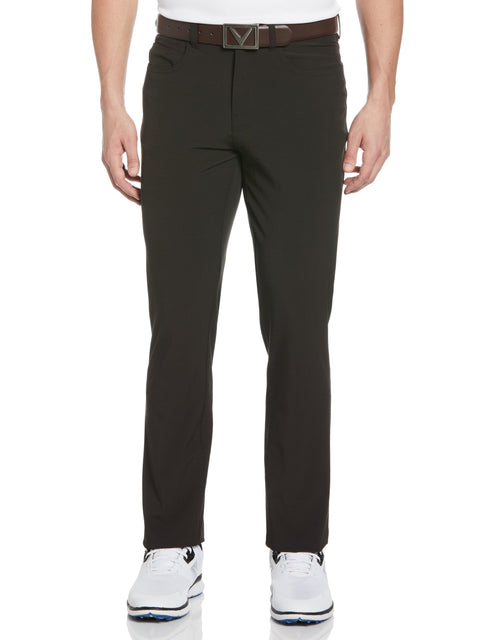 Textured 5 Pocket Golf Pant (Black Heather) 