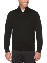 Mens Thermal Merino Wool 1/4 Zip Sweater-Jackets-Callaway