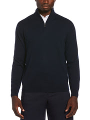 Mens Thermal Merino Wool 1/4 Zip Sweater-Jackets-Callaway