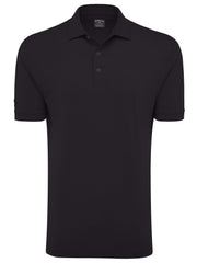 Mens Tonal Performance Polo Shirt (Black) 