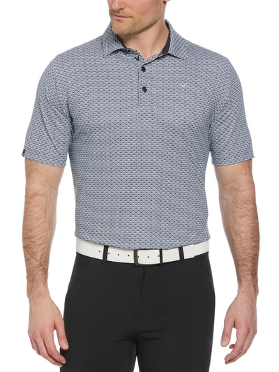 Trademark Print Golf Polo (Caviar) 