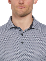 Trademark Print Golf Polo (Caviar) 