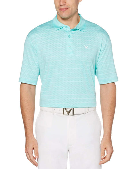 Mens Ventilated Stripe Polo-Polos-Callaway Apparel